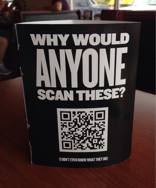 Why click on QR code