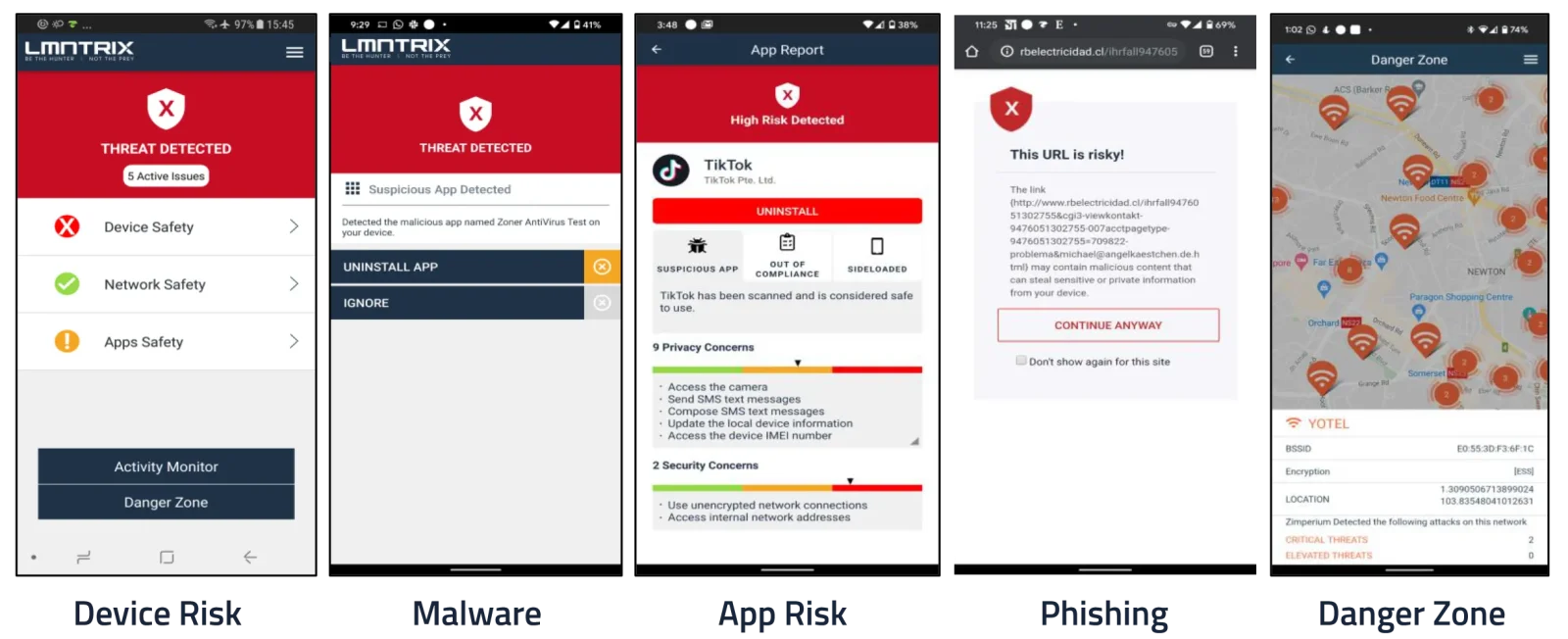 LMNTRIX Mobile — Stop mobile attacks before data exposure